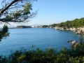 Tout au long du cap d'Antibes s'étire le chemin des douaniers (les locaux l'appellent le sentier de Cap d'Antibes - Anse de l'Argent-Faux